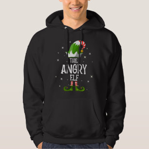 The Angry Elf Family Matching Christmas Hoodie