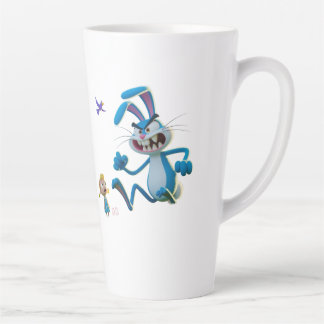 The angry rabbit latte mug