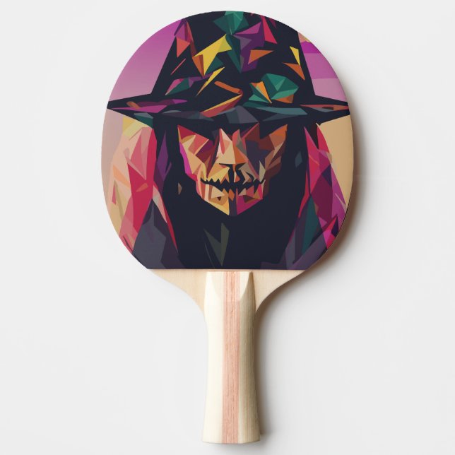the Angry Witch Ping Pong Paddle (Front)