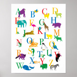 The Animal Alphabet Print