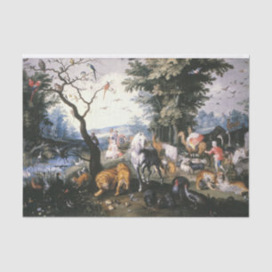 The Animals Entering Noah's Ark, Bruegel Younger Tissue Paper