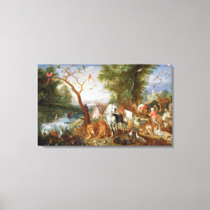 The Animals entering Noah's Ark Canvas Print