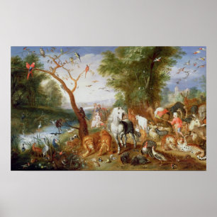 The Animals entering Noah's Ark Poster