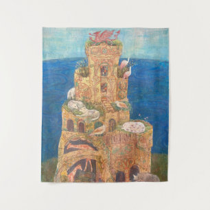 The Animals' Golden Castle of Dreams Tapestry