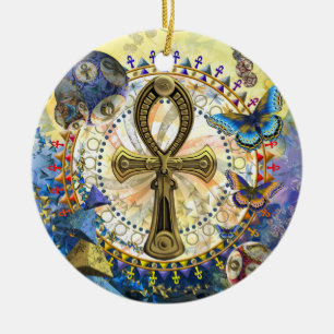 The Ankh Ceramic Tree Decoration