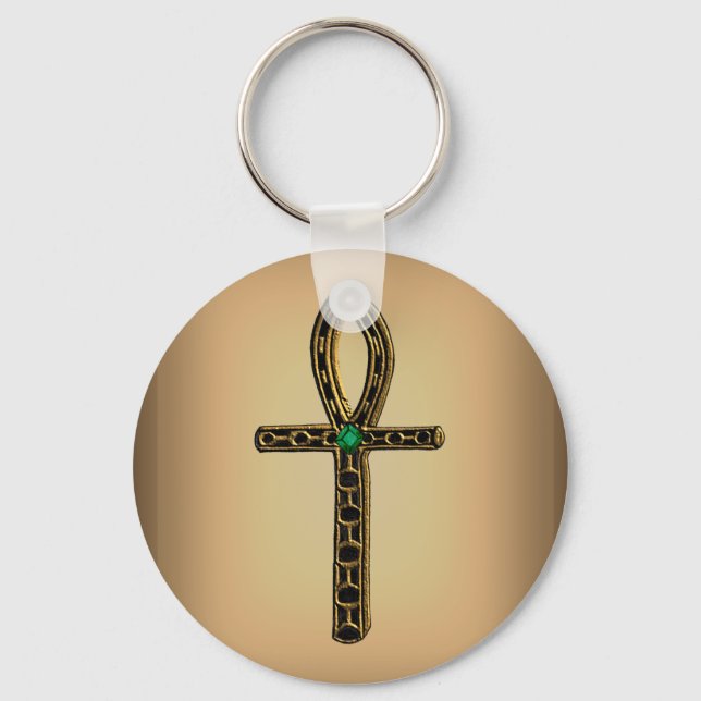 The Ankh (gold) Key Ring (Front)