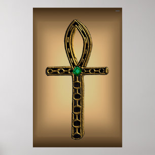 The Ankh (gold) Poster