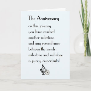 The Anniversary – A funny Anniversary Poem Card