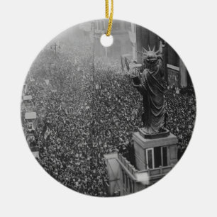 The Announcing of the Armistice 11.11.1918 Ceramic Tree Decoration