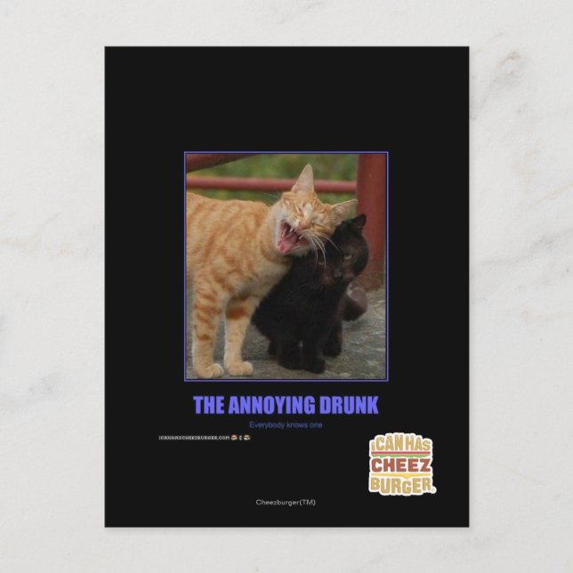 The Annoying Drunk Postcard (Front)