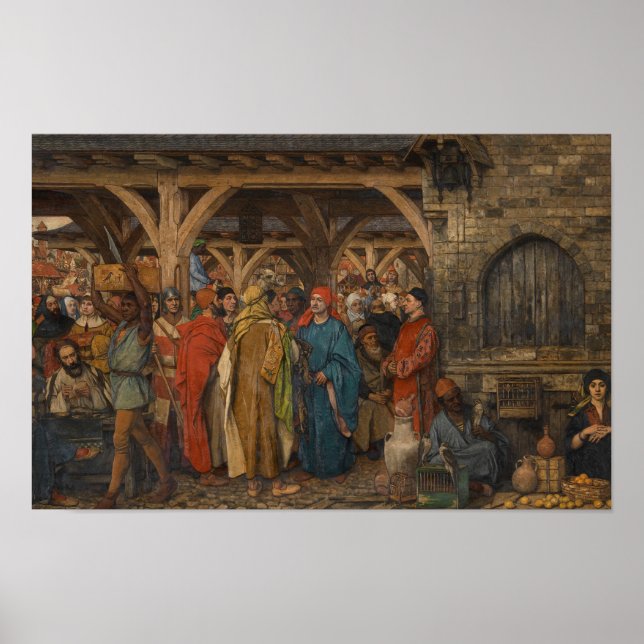 The Annual Fair (Right), by Albrecht De Vriendt Poster (Front)