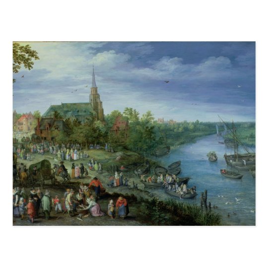 The Annual Parish Fair in Schelle, 1614 Postcard