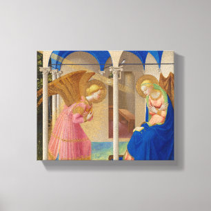 The Annunciation, 1426 by Fra Angelico Canvas Print