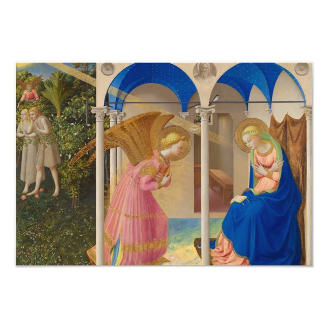 The Annunciation, 1426 by Fra Angelico Photo Print (Front)