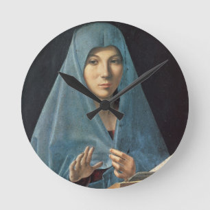 The Annunciation, 1474-75 (oil on panel) Round Clock