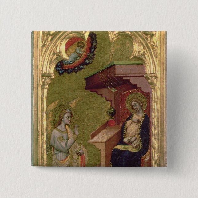 The Annunciation 15 Cm Square Badge (Front)