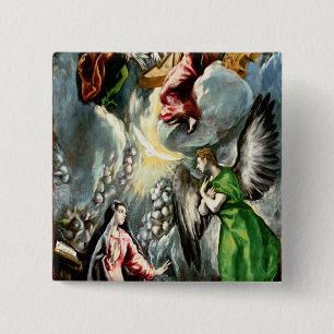 The Annunciation 15 Cm Square Badge