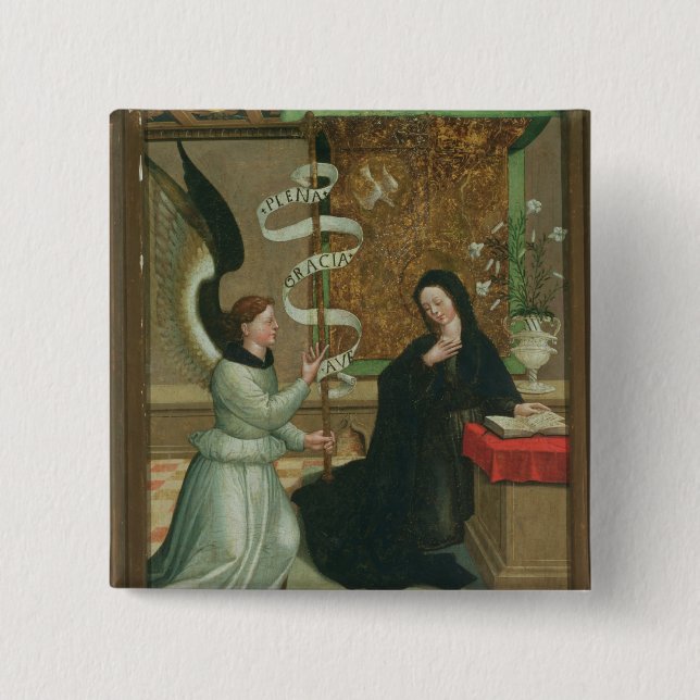 The Annunciation 15 Cm Square Badge (Front)