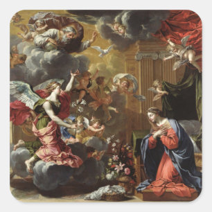 The Annunciation, 1651-52 Square Sticker