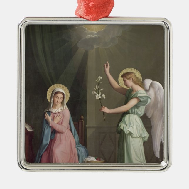 The Annunciation, 1859 Metal Tree Decoration (Front)