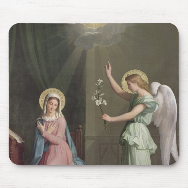 The Annunciation, 1859 Mouse Mat (Front)