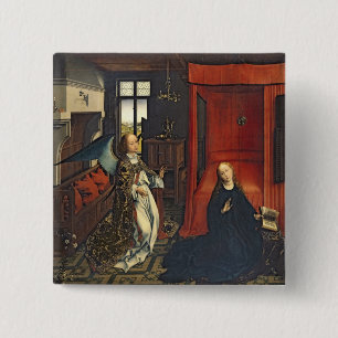 The Annunciation 3 15 Cm Square Badge
