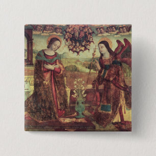 The Annunciation 3 15 Cm Square Badge