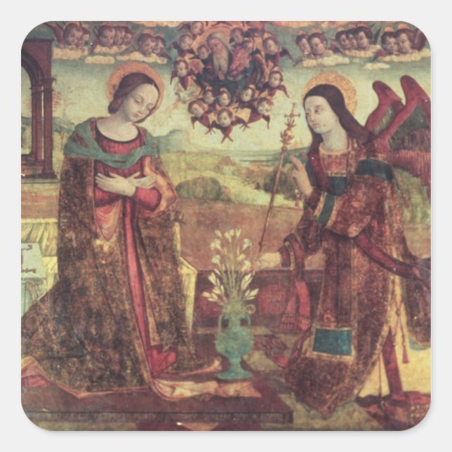 The Annunciation 3 Square Sticker (Front)