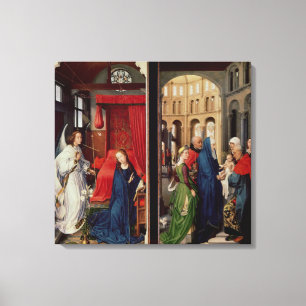 The Annunciation and the Presentation in Temple Canvas Print
