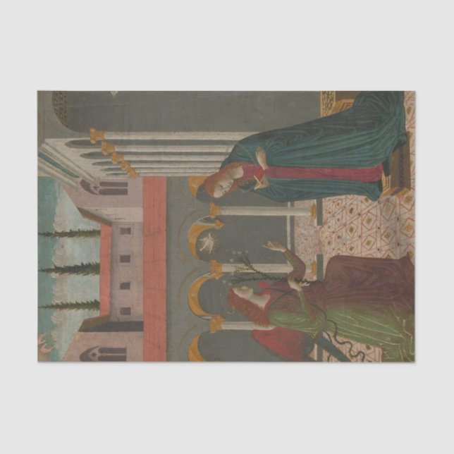 The Annunciation by Alesso di Benozzo Tissue Paper (Front)