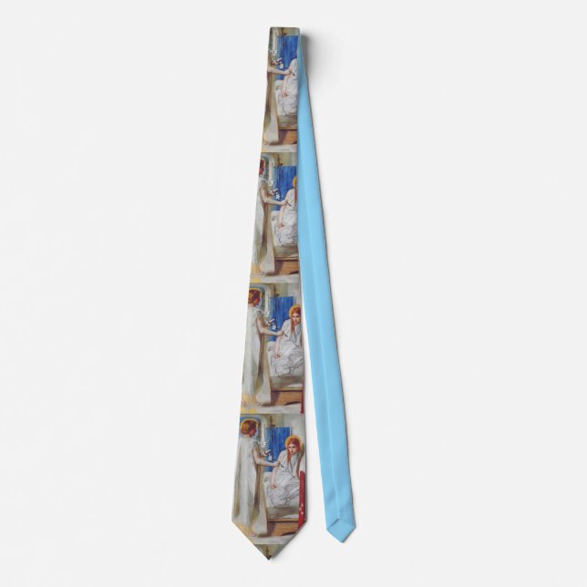The Annunciation by Dante Gabriel Rossetti Tie (Front)