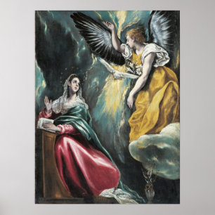 The Annunciation by El Greco Poster