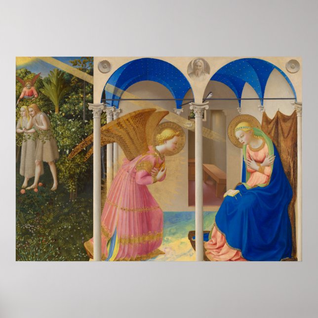 The Annunciation by Fra Angelico Poster (Front)