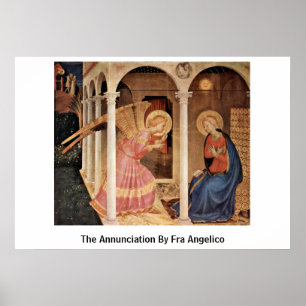 The Annunciation By Fra Angelico Poster