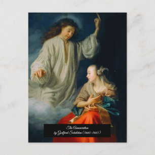 The Annunciation by Godfried Schalcken Postcard