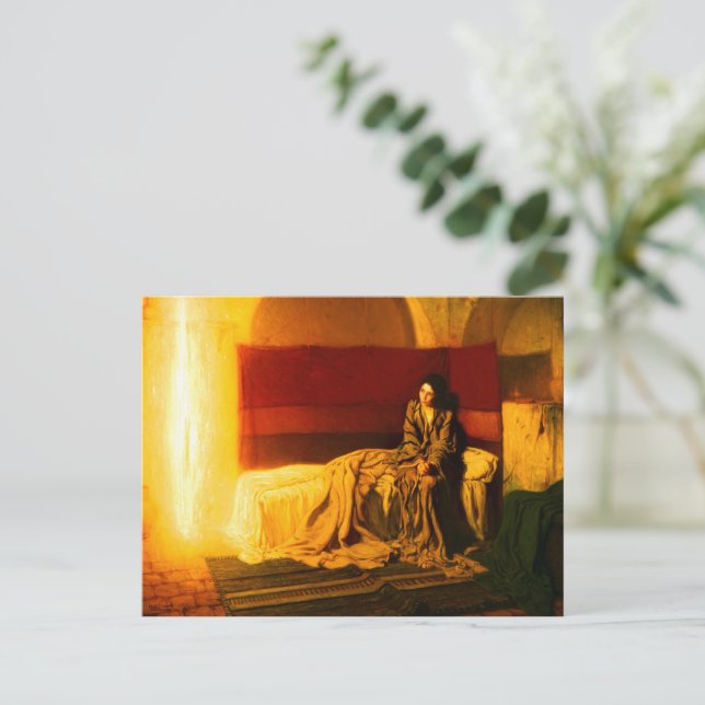 The Annunciation by Henry Ossawa Tanner Invitation Postcard (Standing Front)