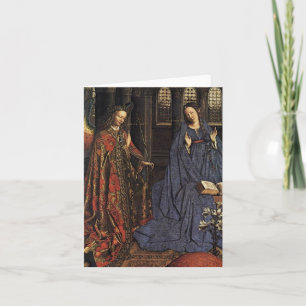 The Annunciation by Jan van Eyck Holiday Card