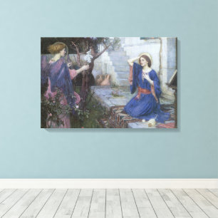 The Annunciation by John William Waterhouse Canvas Print