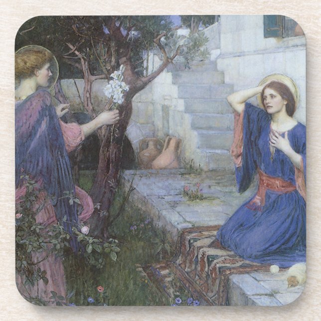 The Annunciation by John William Waterhouse Coaster (Front)
