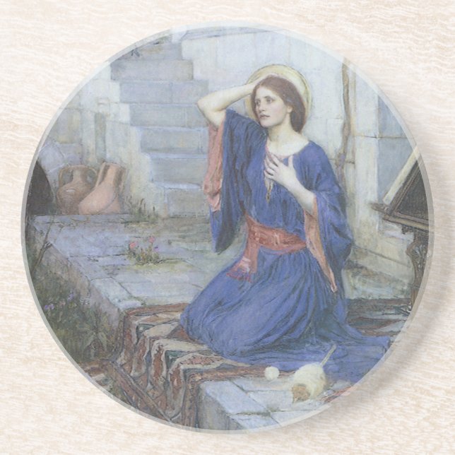 The Annunciation by John William Waterhouse Coaster (Front)