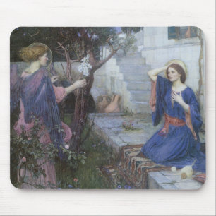 The Annunciation by John William Waterhouse Mouse Mat
