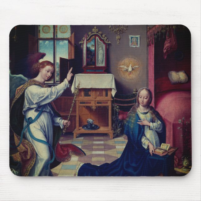 The Annunciation by Joos van Cleve:  Mouse Mat (Front)