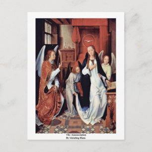 The Annunciation By Memling Hans Postcard