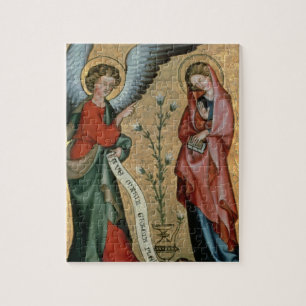 The Annunciation, c.1330 (oil on panel) Jigsaw Puzzle