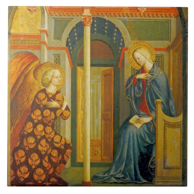 The Annunciation, c. 1423-24 Tile (Front)