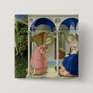 The Annunciation, c.1430-32 15 Cm Square Badge