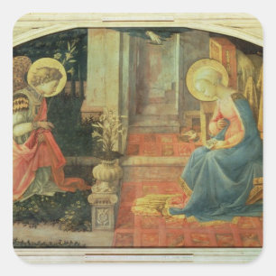 The Annunciation, c.1450-3 Square Sticker