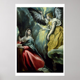 The Annunciation, c.1575 (oil on canvas) Poster