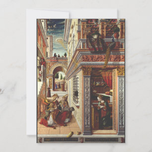 The Annunciation Carlo Crivelli Renaissance Art Invitation