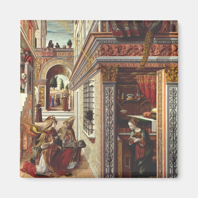 The Annunciation Carlo Crivelli Renaissance Art Magnet (Front)